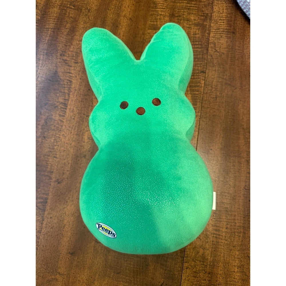 Build A Bear PEEPS Green Bunny Plush 16" Easter Rabbit BABW Stuffed Animal